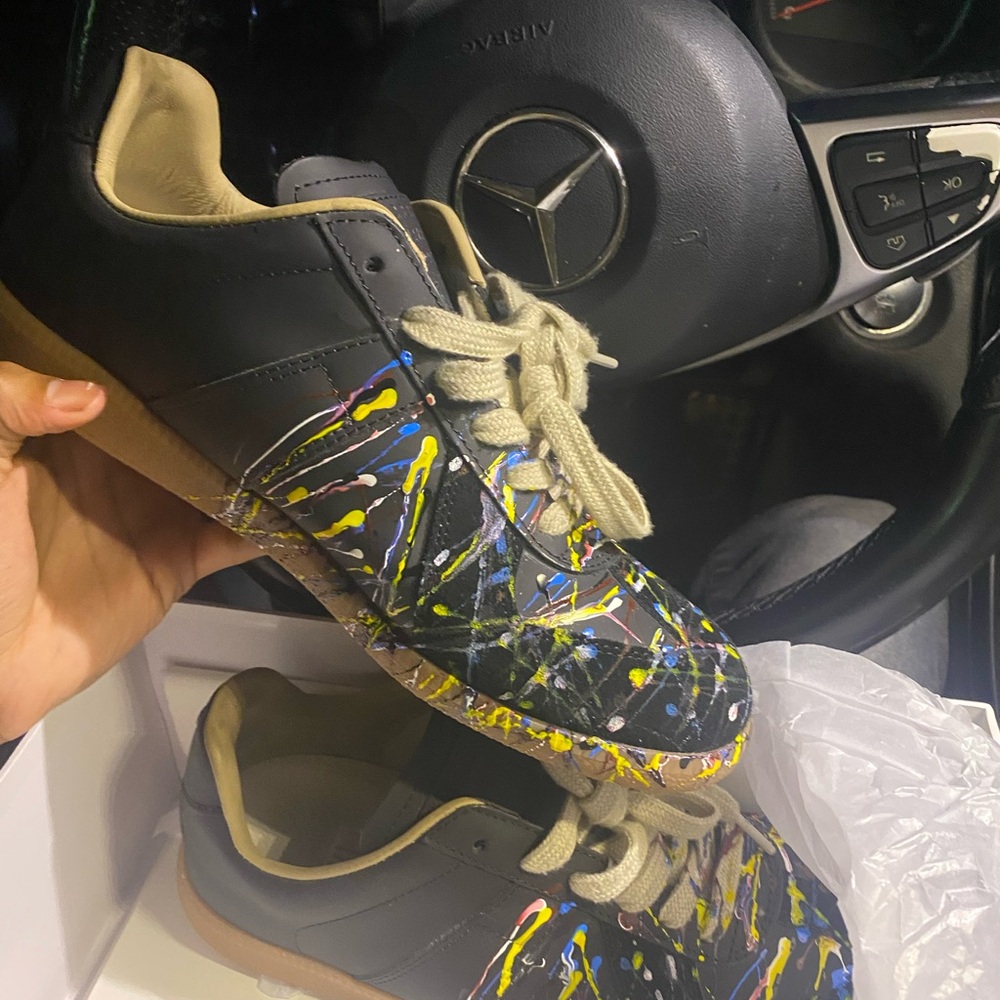 MM6 Maison Martin Margiela Black Multicolor Sneakers